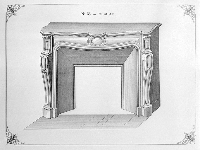 Modèle de cheminée n° 55.
