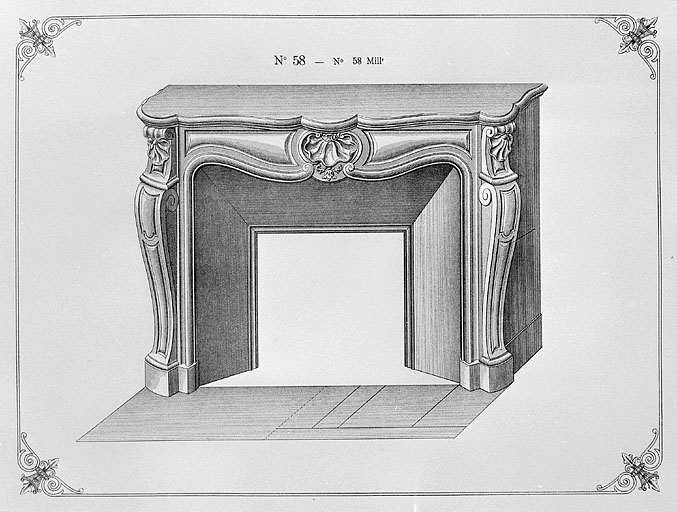 Modèle de cheminée n° 58.