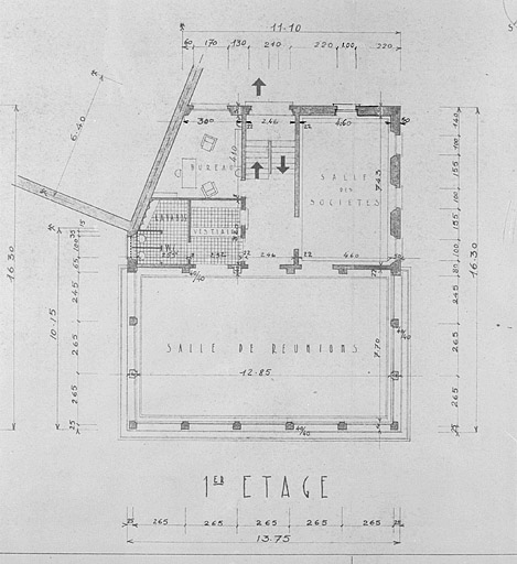 Plan du rez-de-chaussée.