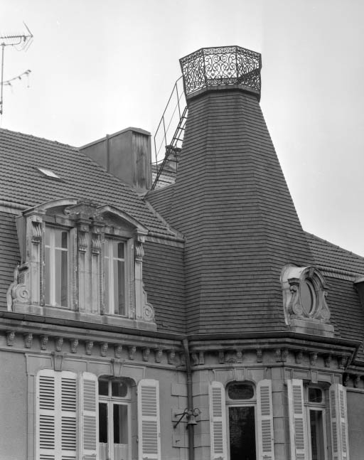 Château Béthanie : toiture de la tourelle d'escalier.