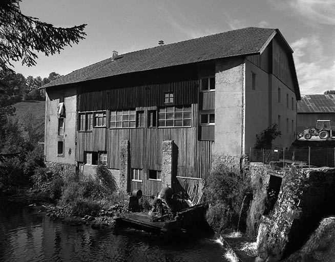 Façade postérieure du moulin Choudet.