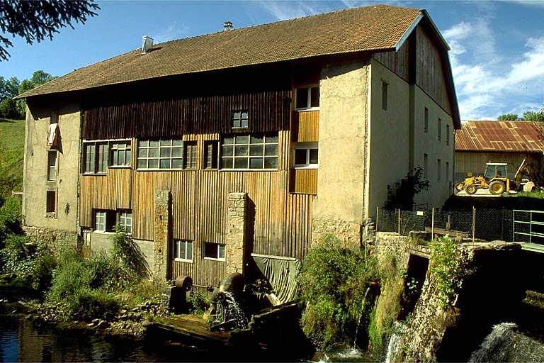 Façade postérieure du moulin Choudet.