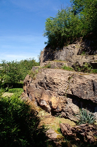 Carrière des Escherolles, à Sampans : front de taille.