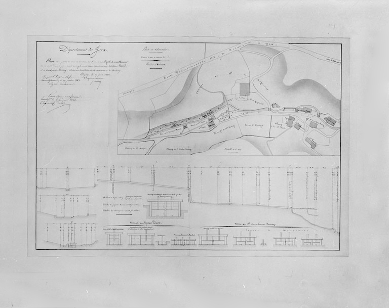 Plan d'une partie du cours de la rivière de Furieuse [...].