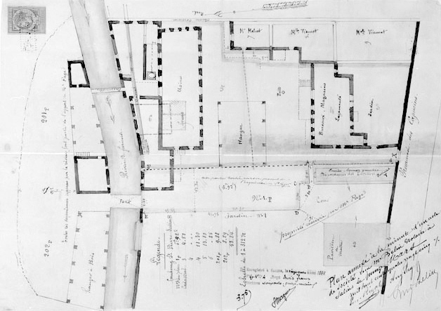 [Plan-masse de la faïencerie].