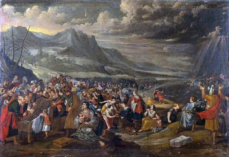 Tableau : Passage de la Mer Rouge (Besançon, rectorat de l'académie).