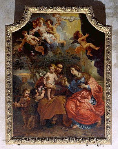 Tableau : la Sainte Famille (Besançon, église paroissiale Sainte-Madeleine).