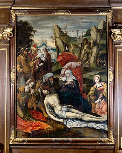 Tableau : la Déposition de croix (Foucherans, église paroissiale Saint-Martin).