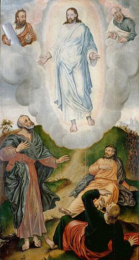 Panneau 4 recto : la Transfiguration.