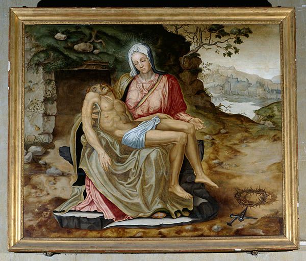 Tableau : Vierge de Pitié (Besançon, cathédrale Saint-Jean).