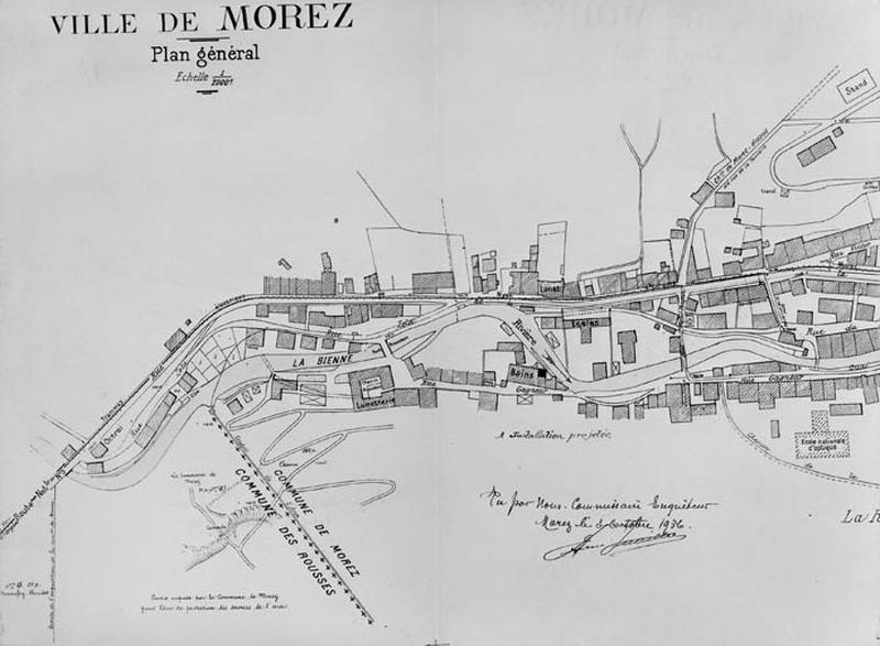 Ville de Morez. Plan général, 1927.