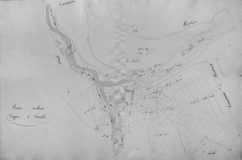 Morez. Section unique 1ère feuille [plan cadastral], 1822.