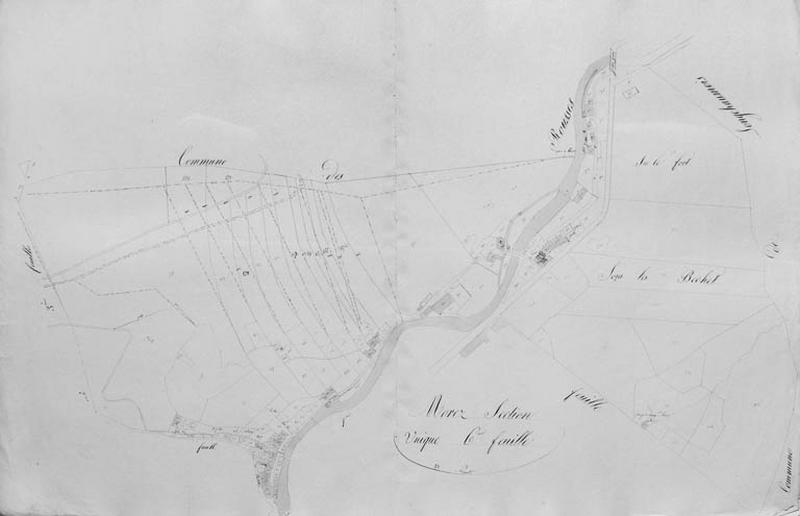Morez. Section unique 6e feuille [plan cadastral], 1822.