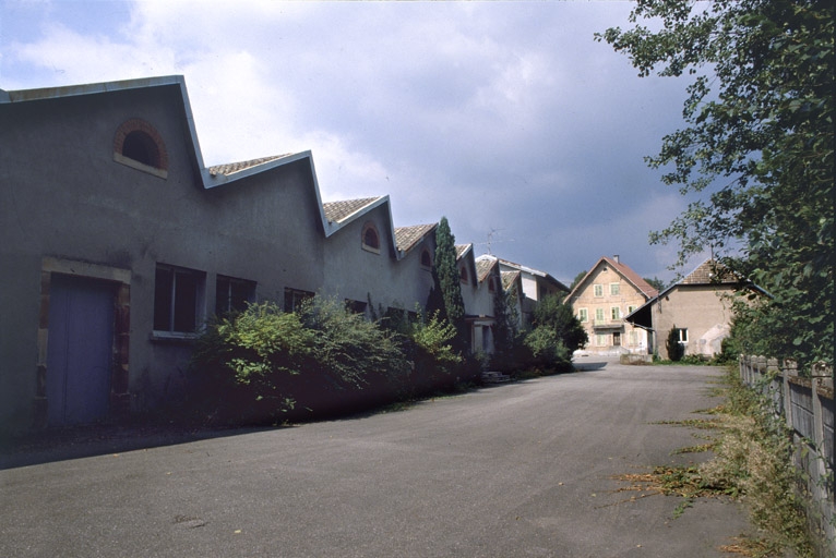 Sheds de l'atelier de filature.