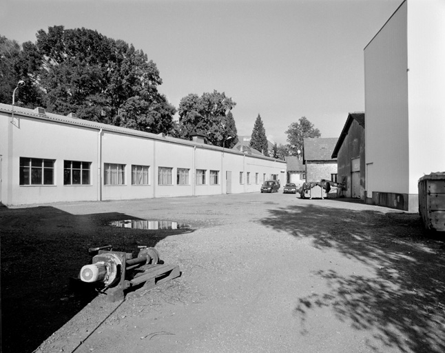 Atelier de fabrication depuis le sud-est.