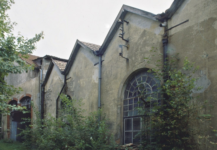 Façade de la salle des machines et de la chaufferie.