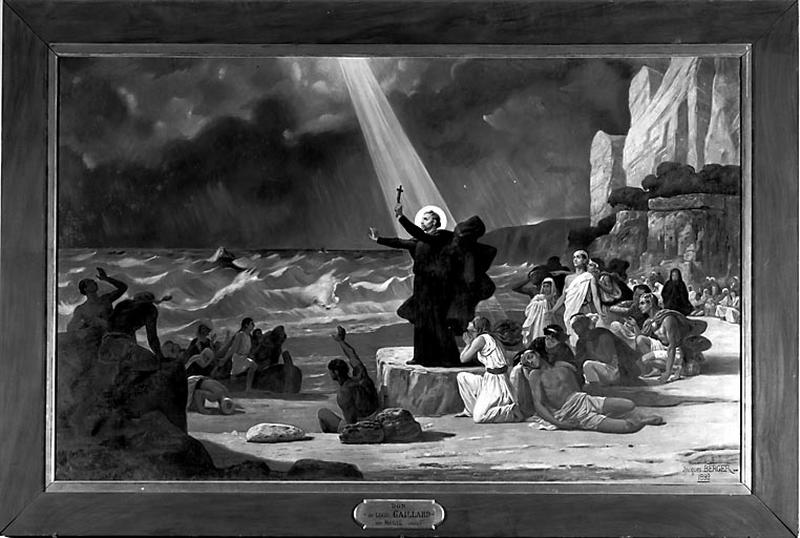 Tableau : Saint François Xavier apaisant la tempête