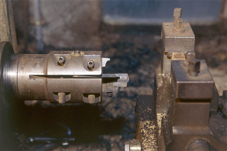 Détail du mandrin porte-outils.