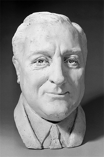 Franklin Delano Roosevelt (modèle en plâtre).