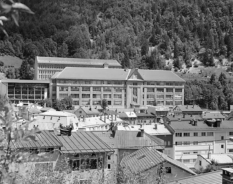 Bâtiment B : vue d'ensemble, depuis l'ouest.