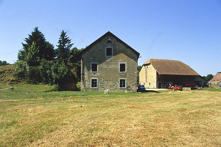 Mur-pignon nord du moulin.