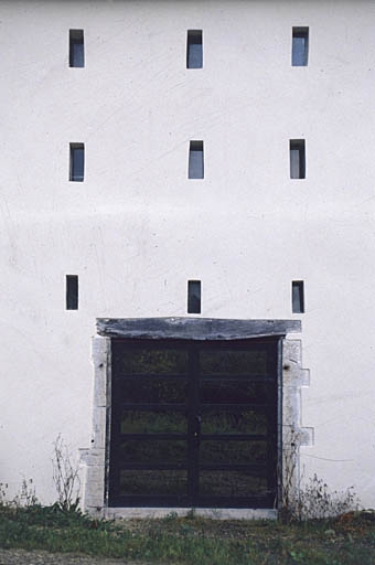 Détail de la façade nord de l'ancienne halle à charbon.