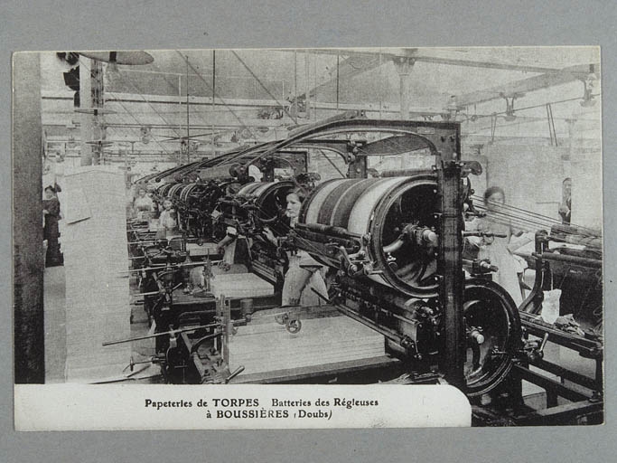 Papeterie de Torpes, à Boussières (Doubs) - Batteries des Régleuses.