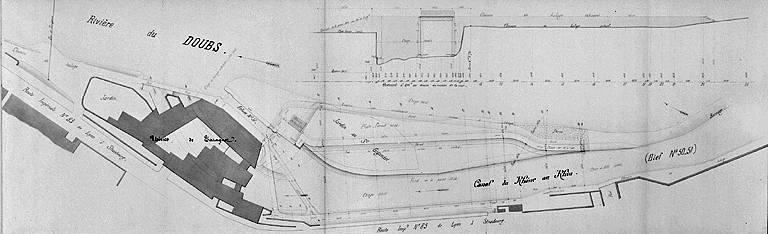 Site d'écluse n° 51 de Tarragnoz (canal du Rhône au Rhin)