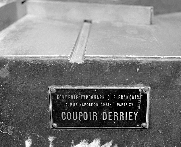 Plaque de constructeur.