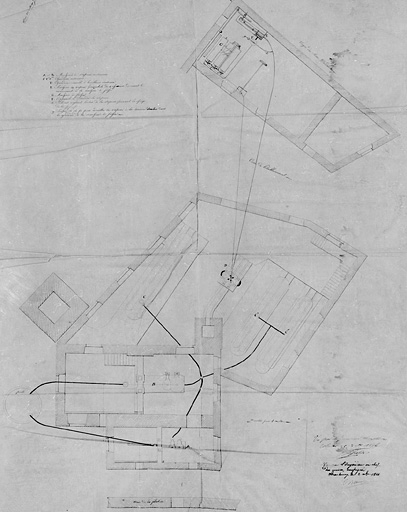 Plan de situation de la salle des machines à vapeur.