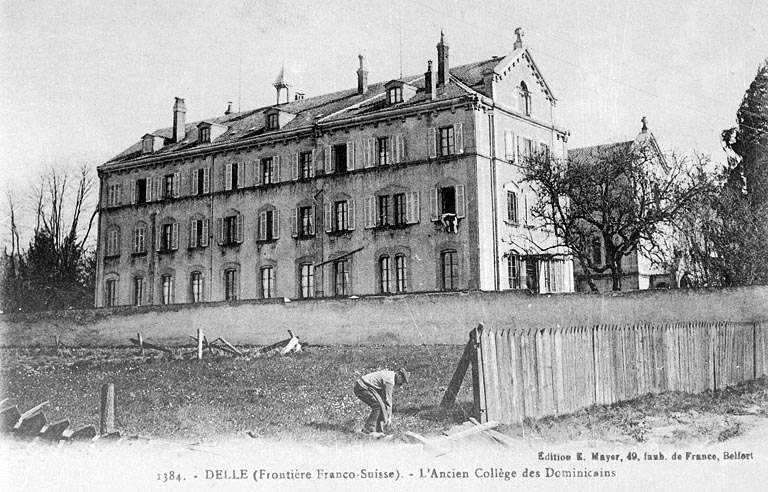 Delle (Frontière franco-suisse). L'ancien collège des Dominicains.