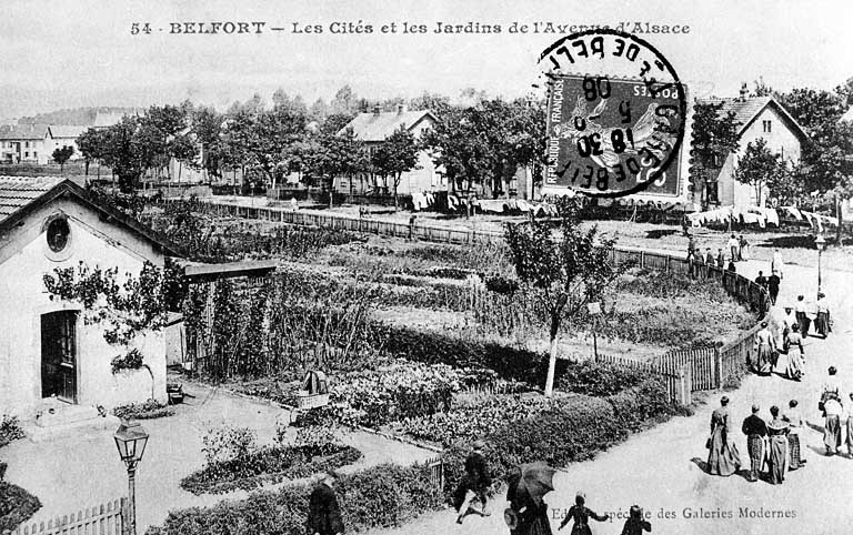 Belfort - Les Cités et les Jardins de l'Avenue d'Alsace.