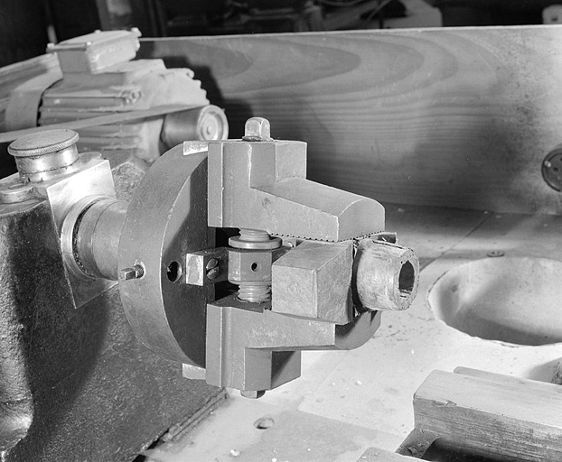 Mandrin "gueule de loup" (atelier principal).