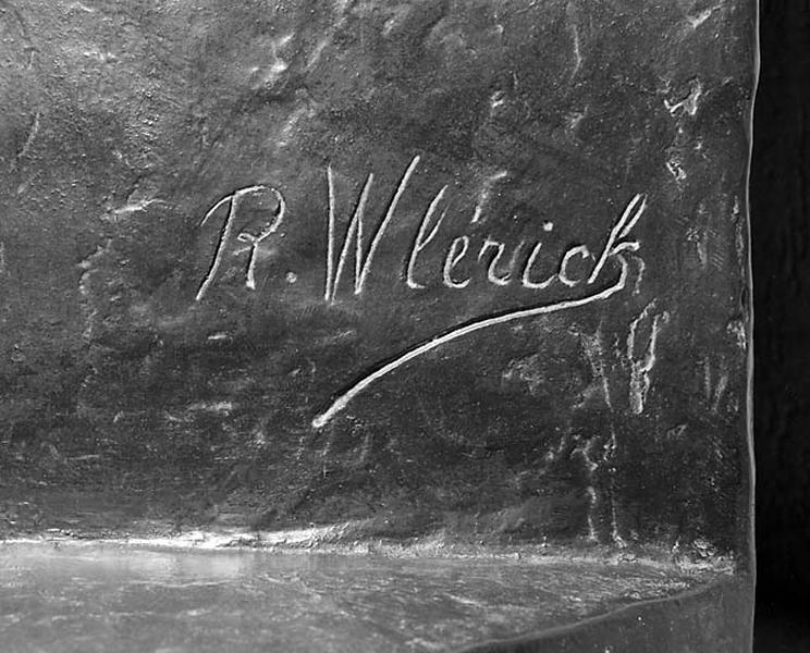 Signature du sculpteur Robert Wlérick.