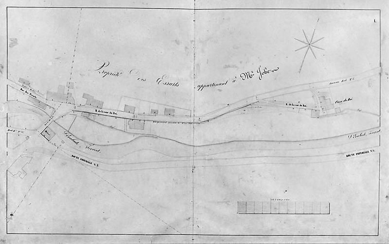 Morez. Plan d'alignements [1ère division], 1845-1859.