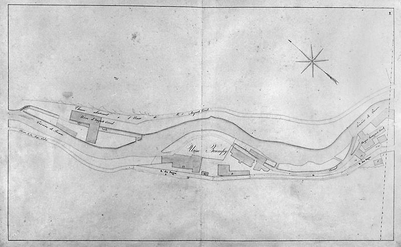 Morez. Plan d'alignements [2e division], 1845-1859.