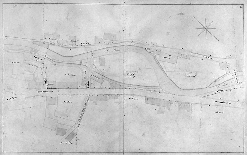 Morez. Plan d'alignements [7e division], 1845-1859.