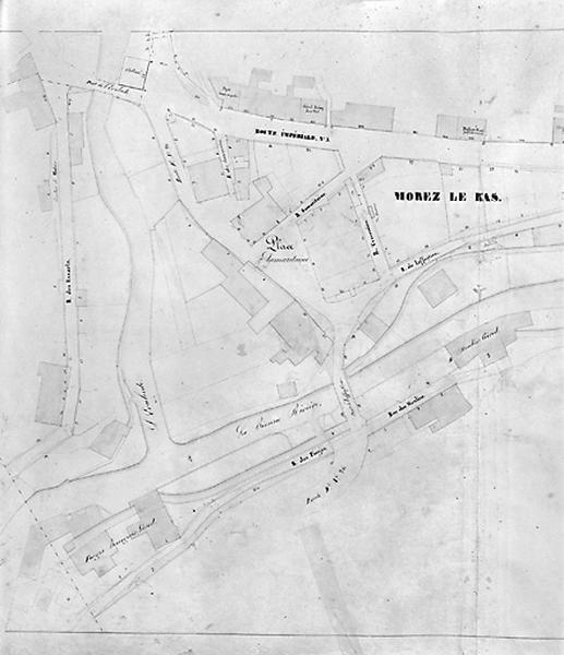 Morez. Plan d'alignements [3e division : partie gauche], 1845-1859.