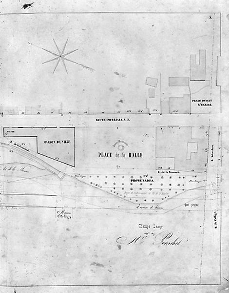 Morez. Plan d'alignements [5e division : partie droite], 1845-1859.
