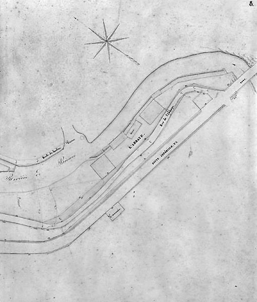 Morez. Plan d'alignements [8e division : partie droite], 1845-1859.