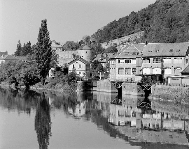 Vue d'ensemble, depuis l'aval.