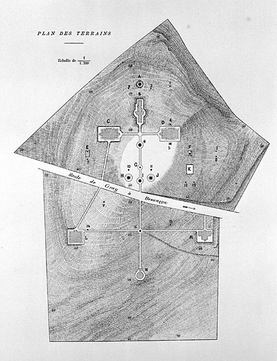 Plan des terrains, 1892.