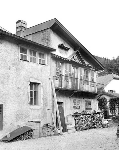 Elévation antérieure du corps de bâtiment nord.