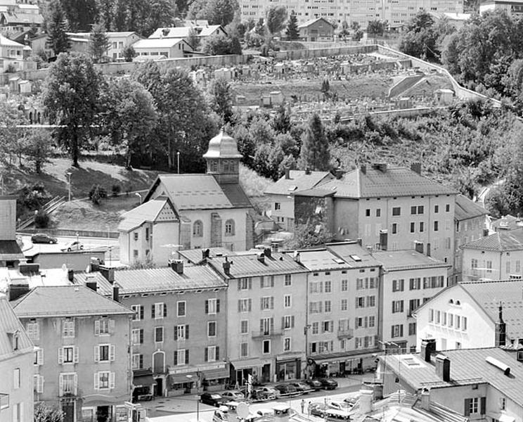Le quartier de la place Henri Lissac et de la vieille église.