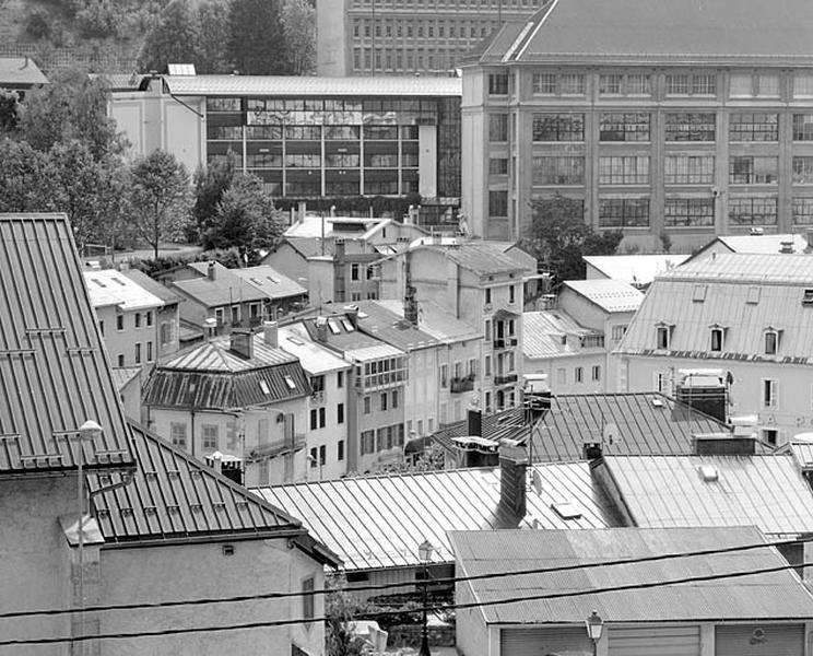 Toiture des bâtiments du quai Aimé Lamy.