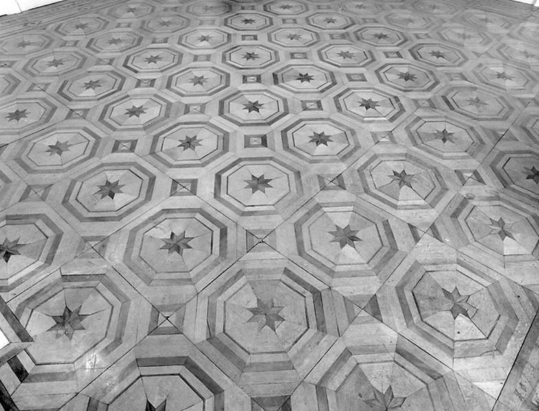 Grand salon : parquet en marqueterie.