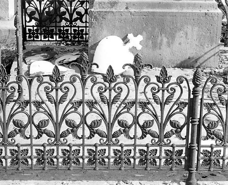 Face antérieure : détail.