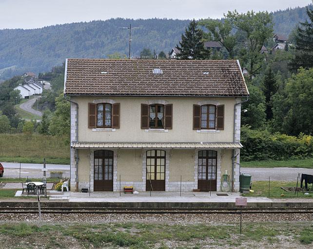 Bâtiment des voyageurs : élévation postérieure.