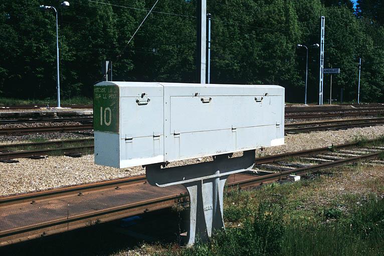 Machine à peser (balance à pont-bascule ferroviaire)