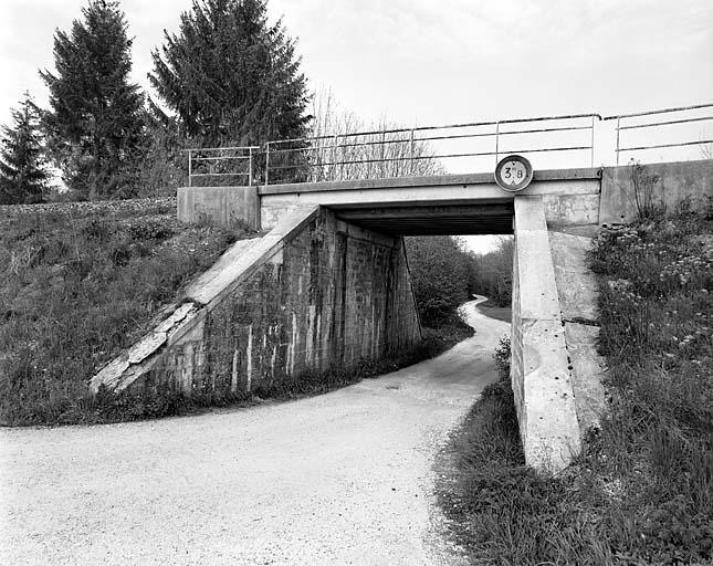 Pont ferroviaire (voie ferrée Andelot - La Cluse)